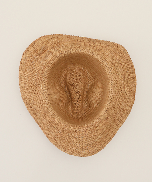 plage(プラージュ)の「RAFFIA NAKAORE ハット(ハット・レディース・ベージュ・FREE)」の6枚目の写真