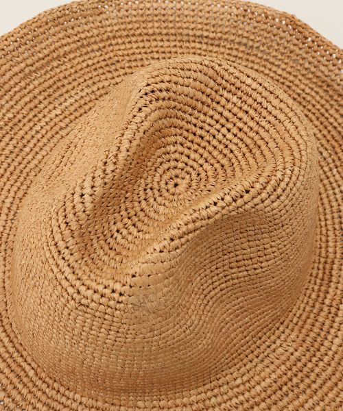 plage(プラージュ)の「RAFFIA NAKAORE ハット(ハット・レディース・ベージュ・FREE)」の7枚目の写真