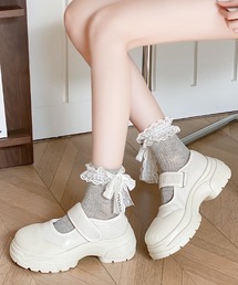 ベルトストラップ メリージェーンチャンキースニーカー