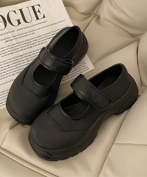 Teem Store（チームストア）の「ベルトストラップ メリージェーンチャンキースニーカー（スニーカー・レディース・アイボリー/ブラック・35inch/37inch/39inch）」の14枚目の写真