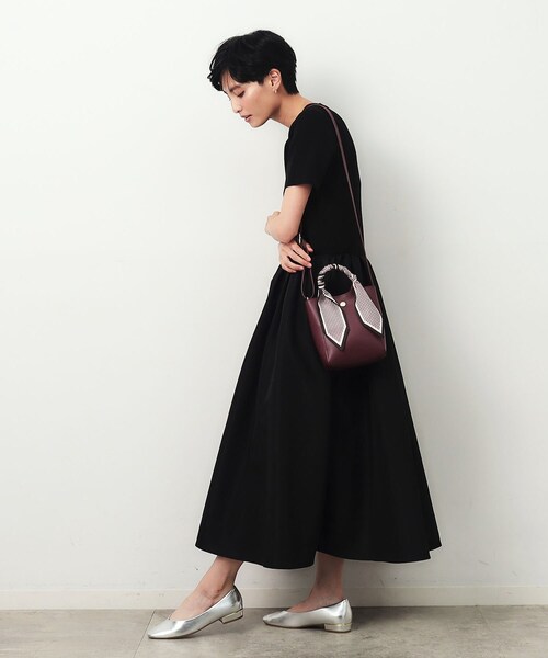 OPAQUE.CLIP（オペークドットクリップ）の「◆長さ調整可能！千鳥柄スカーフ付き合皮ミニショルダーバッグ（ショルダーバッグ・レディース・ブラウン系その他/ボルドー/ブラック/チャコールグレー・00）」の21枚目の写真