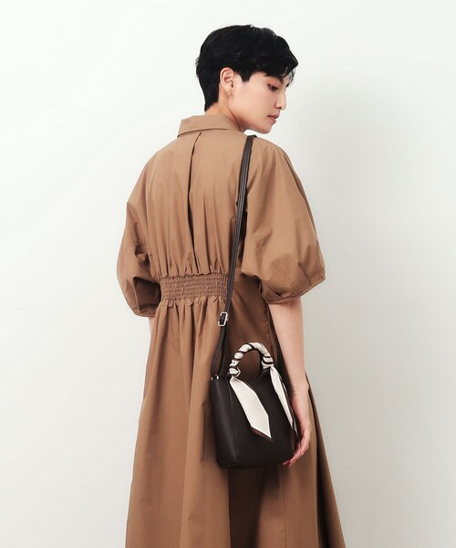 OPAQUE.CLIP（オペークドットクリップ）の「◆長さ調整可能！千鳥柄スカーフ付き合皮ミニショルダーバッグ（ショルダーバッグ・レディース・ブラウン系その他/ボルドー/ブラック/チャコールグレー・00）」の22枚目の写真