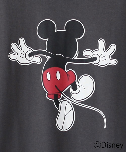 for/c（フォーシー）の「DISNEY MICKEY MOUSE / Tシャツ（タイプA）【サスティナブル】（Tシャツ/カットソー・レディース・オフホワイト/スミクロ・M/L/LL）」の19枚目の写真