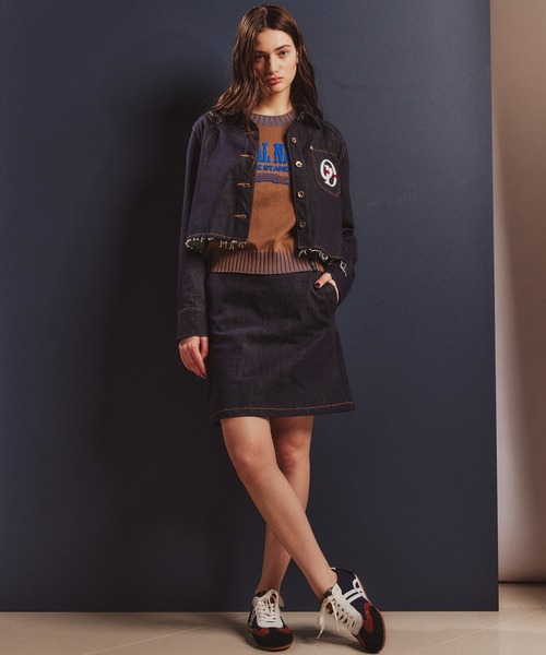 クロップドデニムジャケット