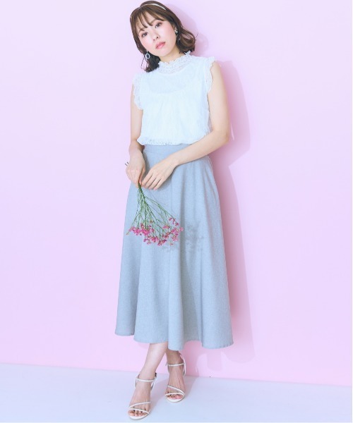 marun（マルン）の「＜大きいサイズ＞ レースタンクトップ marun（タンクトップ・レディース・ブラック/オフホワイト・5L/4L/3L/LL/L）」の20枚目の写真