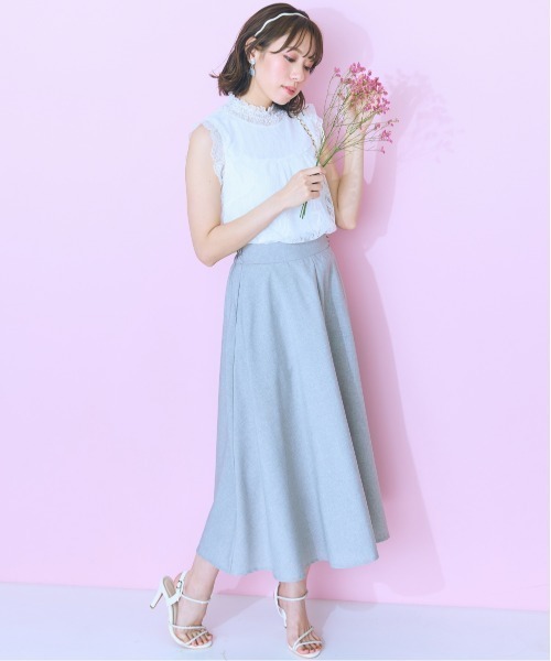 marun（マルン）の「＜大きいサイズ＞ レースタンクトップ marun（タンクトップ・レディース・ブラック/オフホワイト・5L/4L/3L/LL/L）」の10枚目の写真