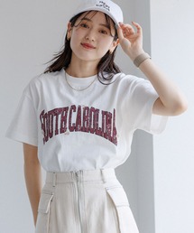 RAGEBLUE | フラワー刺繍/カレッジロゴBIGTシャツ(Tシャツ/カットソー)