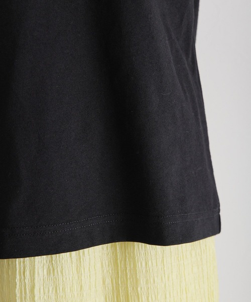 RAGEBLUE（レイジブルー）の「フラワー刺繍/カレッジロゴBIGTシャツ（Tシャツ/カットソー・レディース・ホワイト/ブラック・FREE）」の11枚目の写真