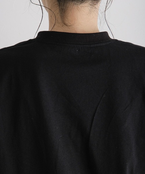 RAGEBLUE（レイジブルー）の「フラワー刺繍/カレッジロゴBIGTシャツ（Tシャツ/カットソー・レディース・ホワイト/ブラック・FREE）」の10枚目の写真