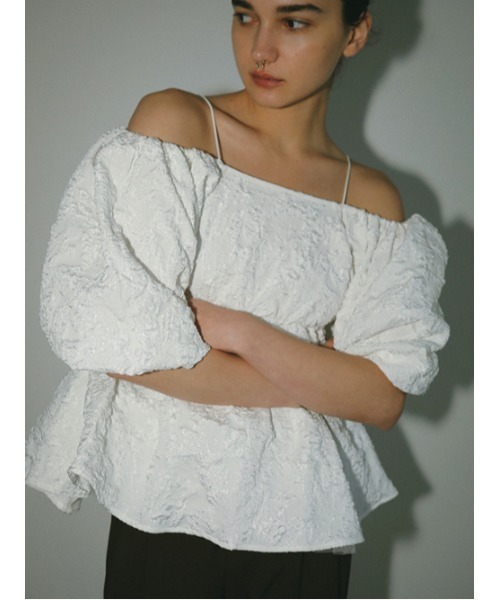 AMAIL(アマイル)の「Poco flare 2way cloth(その他トップス・レディース・ホワイト/ブラック・FREE)」の7枚目の写真