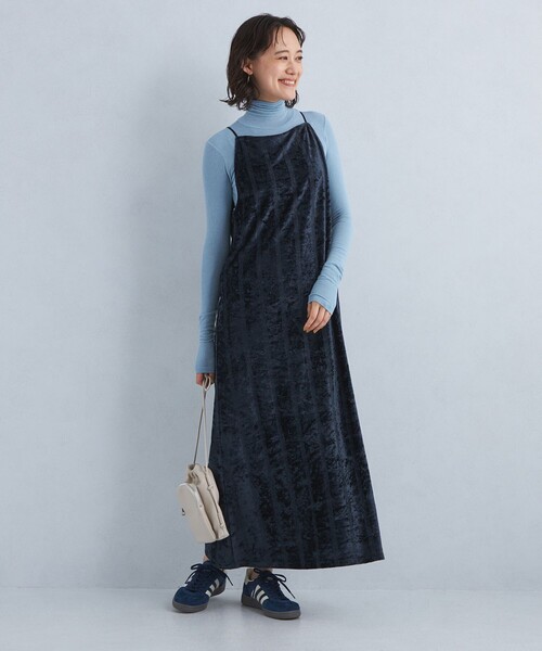 MILLER（ミラー）の「【別注】＜Robert P. Miller＞ベロア キャミソールワンピース（ワンピース・レディース・グレー/モカ/ネイビー・FREE）」の10枚目の写真