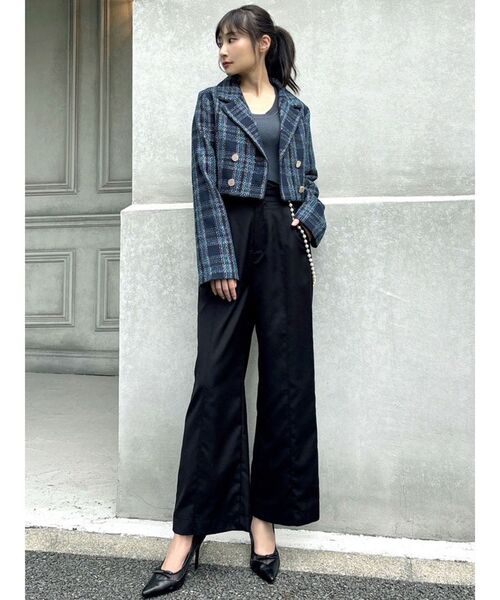 RESEXXY（リゼクシー）の「パールサスペンダーパンツ（その他パンツ・レディース・ブラック/チャコールグレー/ベージュ・FREE）」の20枚目の写真