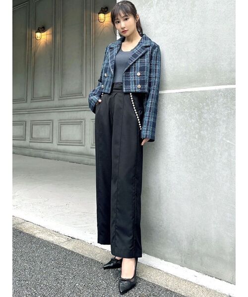 RESEXXY（リゼクシー）の「パールサスペンダーパンツ（その他パンツ・レディース・ブラック/チャコールグレー/ベージュ・FREE）」の21枚目の写真