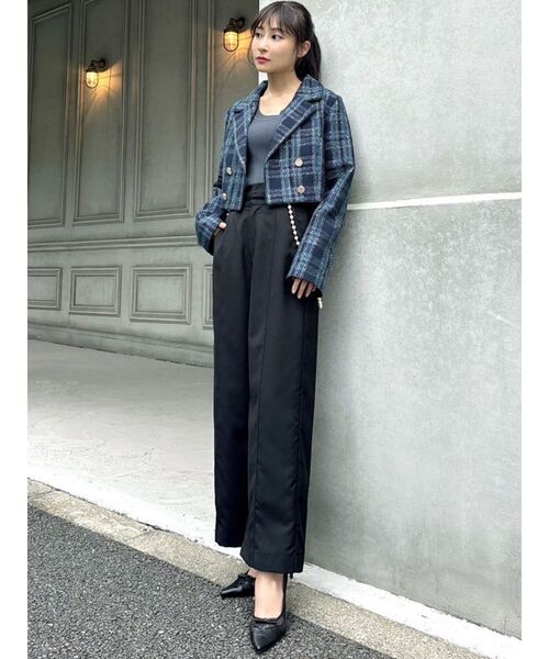 RESEXXY（リゼクシー）の「パールサスペンダーパンツ（その他パンツ・レディース・ブラック/チャコールグレー/ベージュ・FREE）」の22枚目の写真