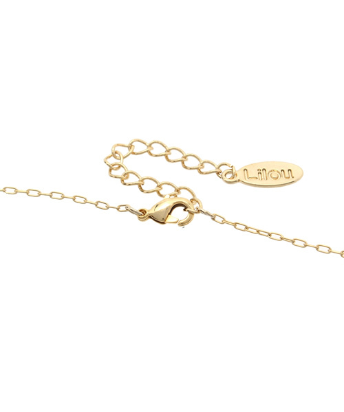 LBC（エルビーシー）の「Lilou アクリルキューブパールネックレス（ネックレス・レディース・ホワイト・ONE SIZE）」の4枚目の写真