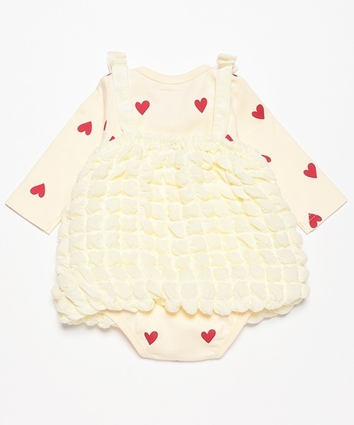 petit main（プティマイン）の「ポコポコチュニックセット（その他ベビーウェア・キッズ・ブラック/アイボリー・70cm/80ｃｍ）」の4枚目の写真