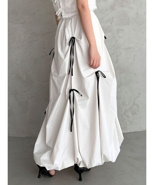 セール】ランダムタックリボンバルーンスカート（スカート