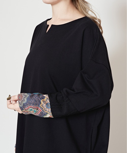 【チャイハネ】ラダリパッチワークTシャツワンピース（ワンピース）｜チャイハネ（チャイハネ）