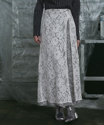 HARE | ベロア＊レーススリットスカート(HARE)(スカート)