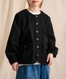 Brocante（ブロカント）の「[Brocante / ブロカント] パウダースノーツイル クラシークジャケット（ノーカラージャケット）」