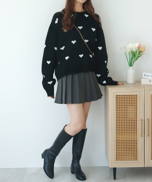 Futier land(フューティアランド)の「やわらかフィットローヒールストレートニーブーツ(ブーツ・レディース・ブラック/ブラウン・36/37/38/39/40)」の19枚目の写真