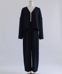 Dropped Shoulder Soft Jacket Set Up