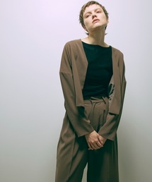 Dropped Shoulder Soft Jacket Set Up