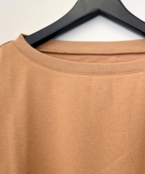 STYLEBLOCK（スタイルブロック）の「裏毛2WAYネックプルオーバー（Tシャツ/カットソー・レディース・オリーブ/ホワイト系その他/ベージュ/チャコールグレー・M）」の9枚目の写真