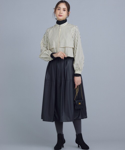 組曲(クミキョク)の「ラメシアーリブタートルカットソー(Tシャツ/カットソー・レディース・ブラック系/シルバー系・S2)」の11枚目の写真