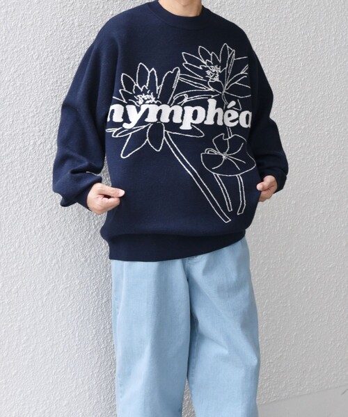 SHIPS any(シップス エニィ)の「SHIPS any: 〈手洗い可能〉フラワー ダブルジャガード プルオーバー ニット◇(ニット/セーター・メンズ・ネイビー/ダークグレー/オリーブ・LARGE/MEDIUM)」の18枚目の写真