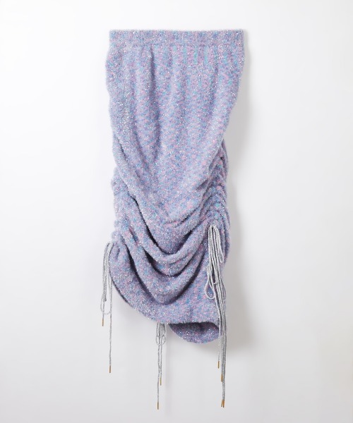 TTOL（トール）の「ドロストラメニットスカート（スカート・レディース・ブラック/ブルー・L-XL/M-L）」の18枚目の写真