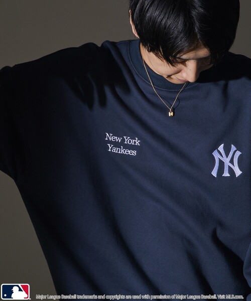 MLB(メジャーリーグベースボール)の「MLB/メジャーリーグベースボール MLB 別注ボースサイドロゴスウェット(限定展開)(スウェット・メンズ・ブラック系その他/ブラック系その他2/グレー系その他/グレー系その他2/ネイビー/ブラウン・SMALL/MEDIUM/LARGE)」の6枚目の写真
