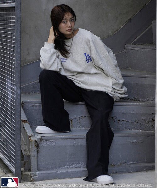 MLB(メジャーリーグベースボール)の「MLB/メジャーリーグベースボール MLB 別注ボースサイドロゴスウェット(限定展開)(スウェット・メンズ・ブラック系その他/ブラック系その他2/グレー系その他/グレー系その他2/ネイビー/ブラウン・SMALL/MEDIUM/LARGE)」の14枚目の写真