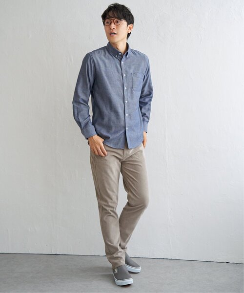 ikka(イッカ)の「【雑誌MonoMax12月号掲載】イージーケアフランネル無地シャツ(シャツ/ブラウス・メンズ・チャコールグレー/ホワイト/グリーン/ネイビー・L/M/S/XL)」の19枚目の写真