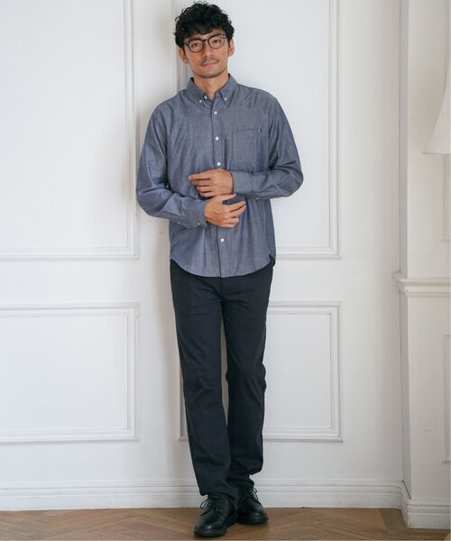 ikka（イッカ）の「【雑誌MonoMax12月号掲載】イージーケアフランネル無地シャツ（シャツ/ブラウス・メンズ・チャコールグレー/ホワイト/グリーン/ネイビー・L/M/S/XL）」の12枚目の写真