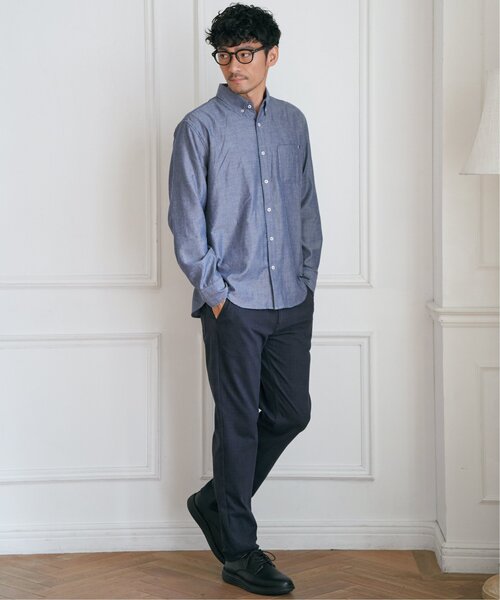 ikka（イッカ）の「【雑誌MonoMax12月号掲載】イージーケアフランネル無地シャツ（シャツ/ブラウス・メンズ・チャコールグレー/ホワイト/グリーン/ネイビー・L/M/S/XL）」の13枚目の写真