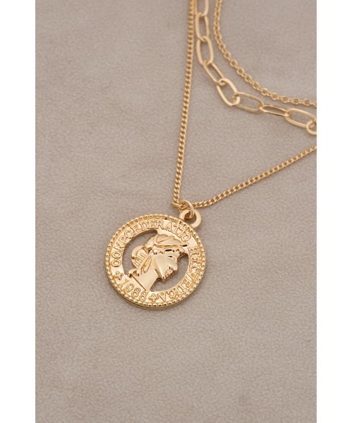 AZUL by moussy（アズールバイマウジー）の「透かしコイン3連ネックレス（ネックレス・レディース・ゴールド系その他/シルバー・FREE）」の12枚目の写真