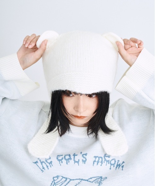 宮下期 Number Nine ワッフルサーマルビーニー ニット帽 A.M.S.｜ニット帽 メンズ ニット帽子 日本製 ニットキャップ