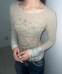 sculptor Triple Lace Layered Tee sサイズ