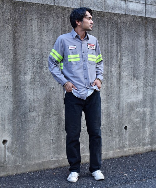 【ヴィンテージ古着】Uni Weave ユニフォーム リフレクター ロングスリーブシャツ（シャツ/ブラウス）｜VINTAGE（ヴィンテージ）