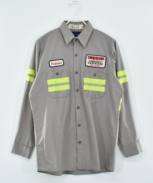 VINTAGE（ヴィンテージ）の「【ヴィンテージ古着】Uni Weave ユニフォーム リフレクター ロングスリーブシャツ（シャツ/ブラウス・メンズ・グレー・MEDIUM）」の2枚目の写真