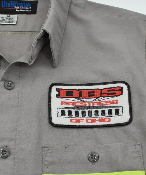 VINTAGE（ヴィンテージ）の「【ヴィンテージ古着】Uni Weave ユニフォーム リフレクター ロングスリーブシャツ（シャツ/ブラウス・メンズ・グレー・MEDIUM）」の4枚目の写真