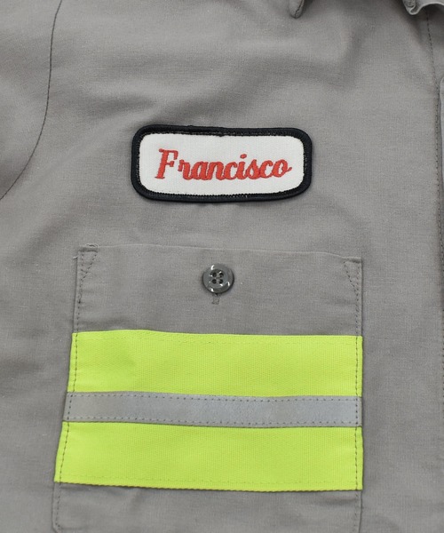 VINTAGE（ヴィンテージ）の「【ヴィンテージ古着】Uni Weave ユニフォーム リフレクター ロングスリーブシャツ（シャツ/ブラウス・メンズ・グレー・MEDIUM）」の5枚目の写真