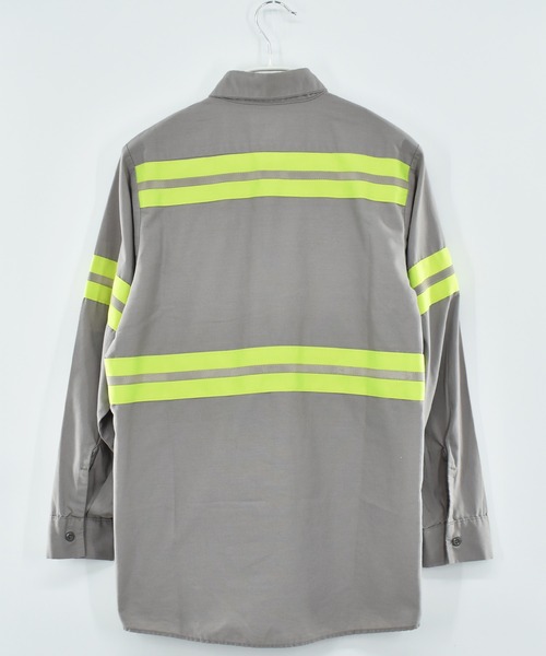 VINTAGE（ヴィンテージ）の「【ヴィンテージ古着】Uni Weave ユニフォーム リフレクター ロングスリーブシャツ（シャツ/ブラウス・メンズ・グレー・MEDIUM）」の3枚目の写真