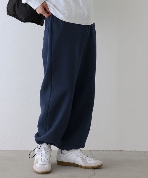 n'OrLABEL(ノアールレーベル)の「裏起毛イージーパンツ【セットアップ対応】(スウェットパンツ・メンズ・ネイビー/ブラック・L/M)」の9枚目の写真