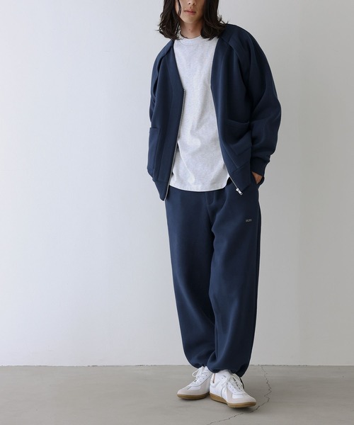 n'OrLABEL(ノアールレーベル)の「裏起毛イージーパンツ【セットアップ対応】(スウェットパンツ・メンズ・ネイビー/ブラック・L/M)」の14枚目の写真