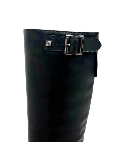 ASH(アッシュ)の「ASH/アッシュ【MANDNEVILL】ベルトデザイン厚底ロングブーツ 4cmヒール(ブーツ・レディース・ブラック・35/36/37/38/39/40)」の4枚目の写真