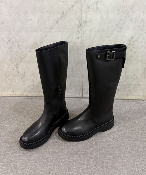 ASH(アッシュ)の「ASH/アッシュ【MANDNEVILL】ベルトデザイン厚底ロングブーツ 4cmヒール(ブーツ・レディース・ブラック・35/36/37/38/39/40)」の14枚目の写真