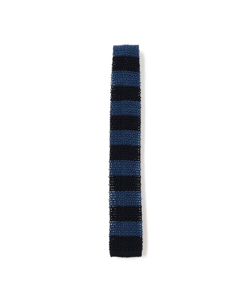 BEAMS PLUS(ビームスプラス)の「Cotton Knit Tie Stripe(ネクタイ・メンズ・グリーン/ワイン/イエロー/ブルー/レッド系その他7/オレンジ・ONE SIZE)」の3枚目の写真