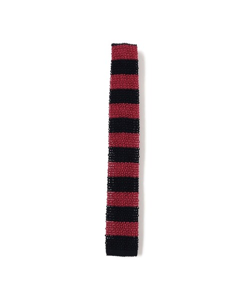 BEAMS PLUS(ビームスプラス)の「Cotton Knit Tie Stripe(ネクタイ・メンズ・グリーン/ワイン/イエロー/ブルー/レッド系その他7/オレンジ・ONE SIZE)」の5枚目の写真